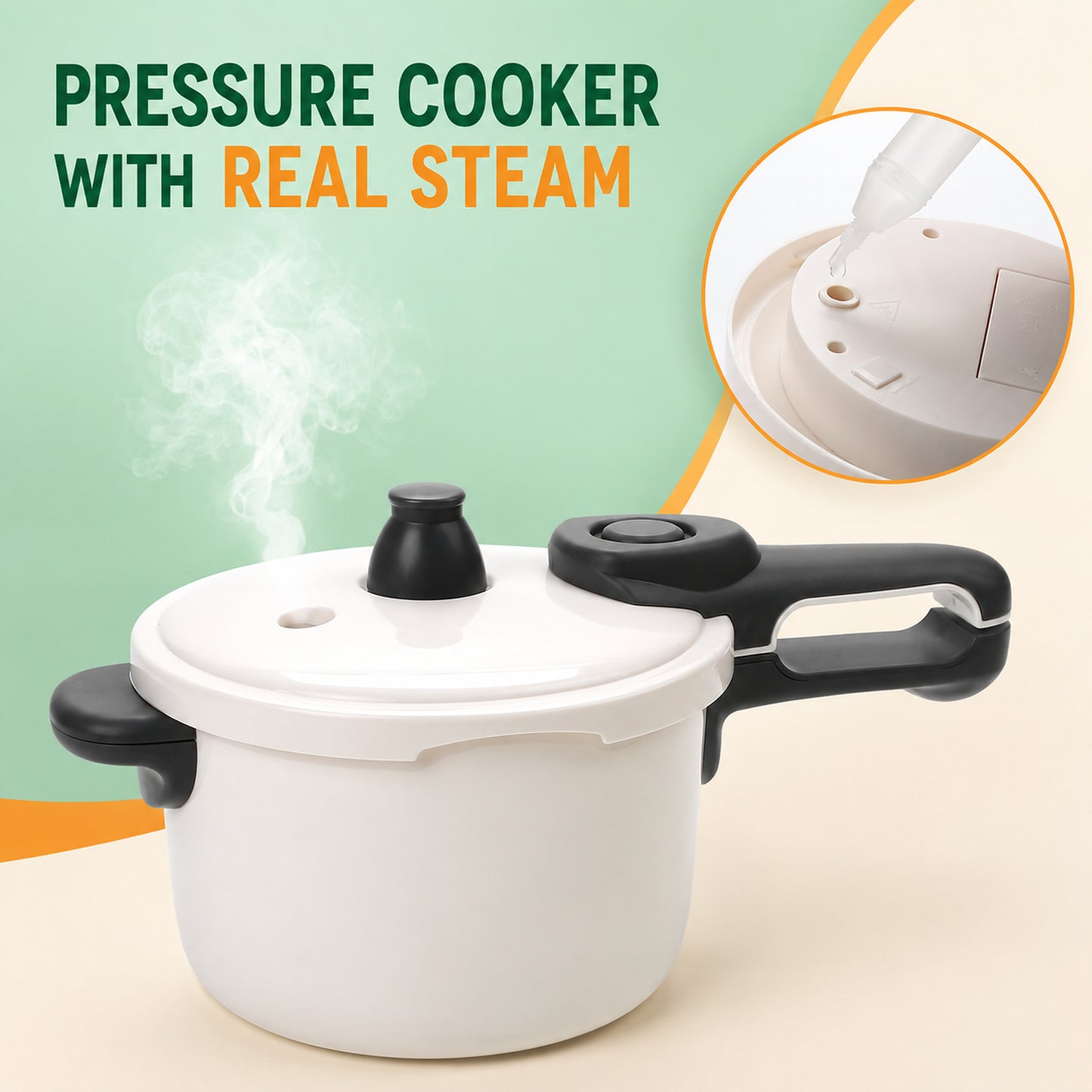 Kids Pretend Kitchen Set with Cookware and Play Food