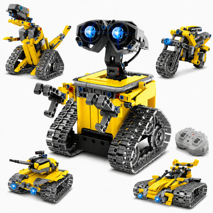 488-Piece 5-in-1 Programmable STEM Robot Kit