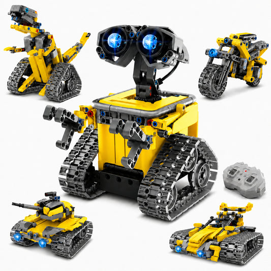488-Piece 5-in-1 Programmable STEM Robot Kit