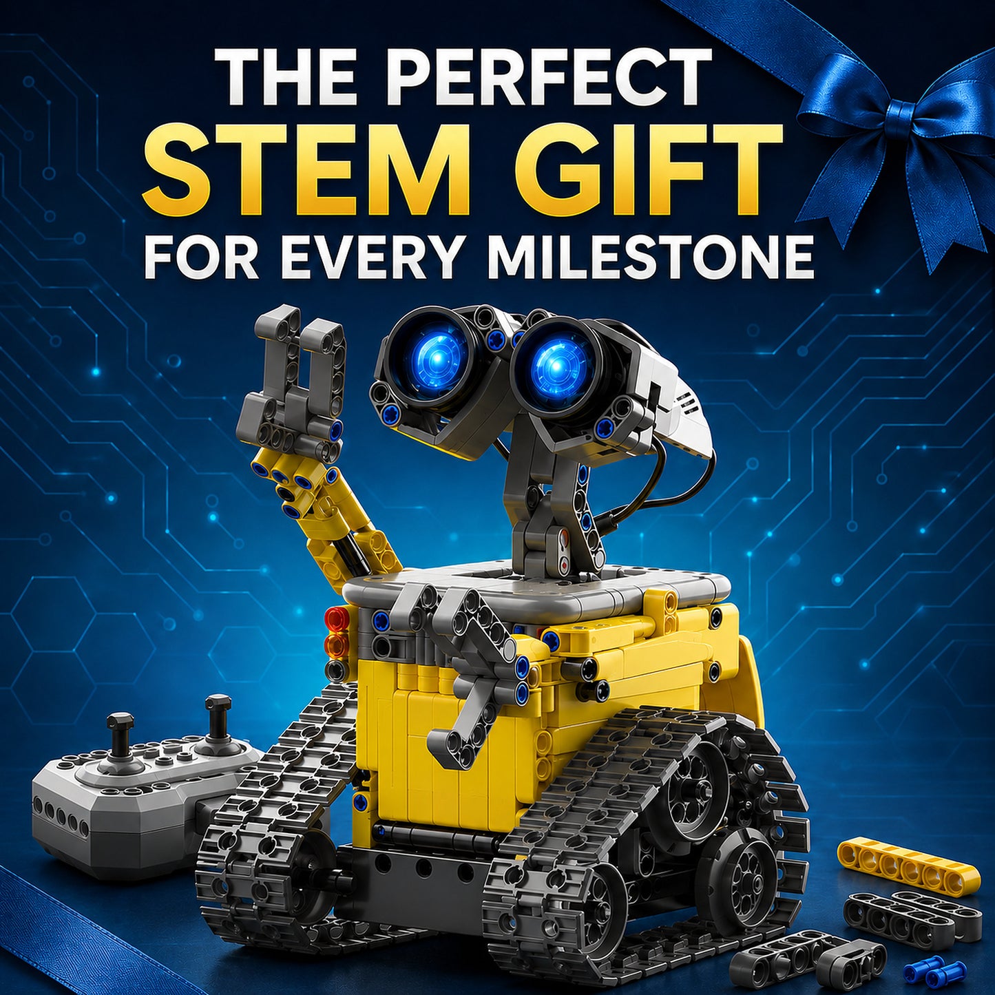 488-Piece 5-in-1 Programmable STEM Robot Kit