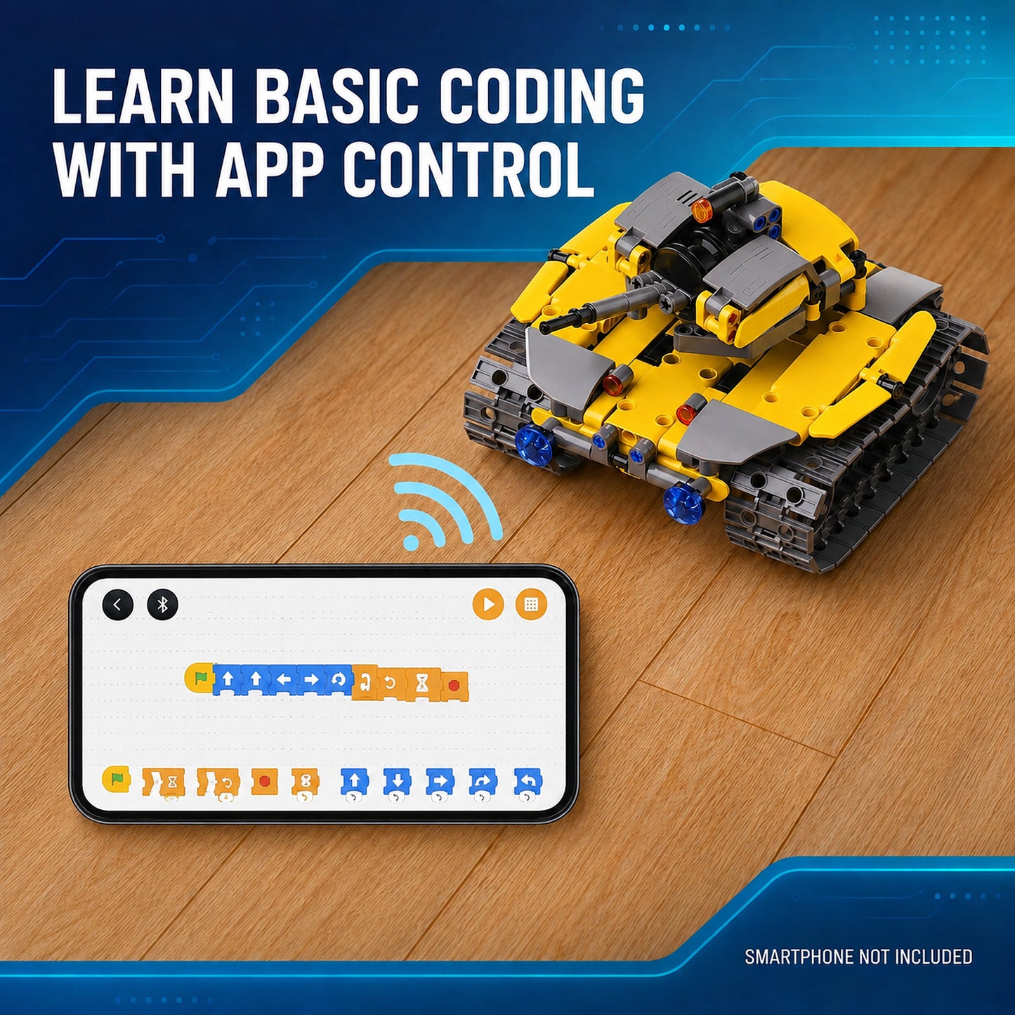 488-Piece 5-in-1 Programmable STEM Robot Kit