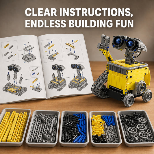 488-Piece 5-in-1 Programmable STEM Robot Kit